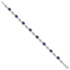 Lex & Lu Sterling Silver Sapphire and Diamond Bracelet LAL117404 - 2 - Lex & Lu