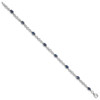 Lex & Lu Sterling Silver Sapphire and Diamond Bracelet LAL117410 - 2 - Lex & Lu