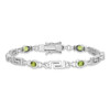 Lex & Lu Sterling Silver Peridot Bracelet LAL117424 - 3 - Lex & Lu