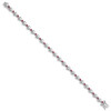 Lex & Lu Sterling Silver & Ruby Heart Bracelet - 2 - Lex & Lu