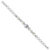 Lex & Lu Sterling Silver w/Rhodium w/Peridot, Blue Topaz &Amethyst Bracelet - 2 - Lex & Lu