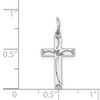 Lex & Lu Sterling Silver Laser Designed Cross Charm LAL117517 - 4 - Lex & Lu