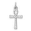 Lex & Lu Sterling Silver Laser Designed Cross Charm LAL117534 - Lex & Lu