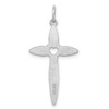 Lex & Lu Sterling Silver Laser Designed Cross Pendant LAL117555 - 4 - Lex & Lu