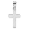 Lex & Lu Sterling Silver Pink Enameled Heart Cross Charm - 4 - Lex & Lu