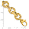 Lex & Lu 14k Yellow Gold Polished Fancy Link Bracelet 8'' LAL117718 - 4 - Lex & Lu
