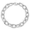 Lex & Lu 14k White Gold Polished Fancy Link Bracelet 8'' - 4 - Lex & Lu