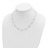 Lex & Lu 14k Yellow Gold Open Hearts on Heart Link 17-Station Necklace 18'' - 4 - Lex & Lu