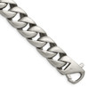 Lex & Lu Chisel Stainless Steel Brushed Bracelet 8.5'' - Lex & Lu