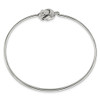 Lex & Lu Chisel Stainless Steel Polished Love Knot Bangle - 3 - Lex & Lu