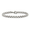 Lex & Lu Chisel Stainless Steel Polished Fancy Box Bracelet 8.25'' - 4 - Lex & Lu