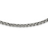 Lex & Lu Chisel Stainless Steel Polished Fancy Box Necklace 24'' LAL118298 - 4 - Lex & Lu