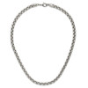Lex & Lu Chisel Stainless Steel Polished Fancy Box Necklace 24'' LAL118299 - 6 - Lex & Lu