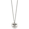 Lex & Lu Chisel Stainless Steel & Enameled Bumble Bee BRAVE Necklace 22'' - 2 - Lex & Lu