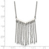 Lex & Lu Chisel Stainless Steel Polished Dangle Necklace 19'' - 5 - Lex & Lu
