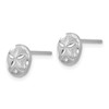 Lex & Lu 14k White Gold D/C Sand Dollar Earrings - 2 - Lex & Lu