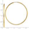 Lex & Lu 14k Yellow Gold D/C Square Tube Endless Hoop Earrings LAL118598 - 4 - Lex & Lu