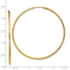 Lex & Lu 14k Yellow Gold D/C Square Tube Endless Hoop Earrings LAL118600 - 4 - Lex & Lu