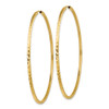 Lex & Lu 14k Yellow Gold D/C Square Tube Endless Hoop Earrings LAL118602 - 2 - Lex & Lu