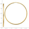 Lex & Lu 14k Yellow Gold D/C Square Tube Endless Hoop Earrings LAL118602 - 4 - Lex & Lu