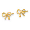 Lex & Lu 14k Gold Polished Bow Post Earrings - 2 - Lex & Lu