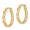Lex & Lu 14k Gold Polished Intertwined Filigree Hoop Earrings - 2 - Lex & Lu