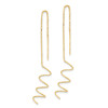 Lex & Lu 14k Yellow Gold Polished D/C Spiral Threader Earrings - 2 - Lex & Lu