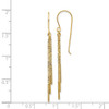 Lex & Lu 14k Yellow Gold Polished D/C Tassle w/Bars Shepherd Hook Earrings - 4 - Lex & Lu