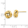 Lex & Lu 14k Yellow Gold Polished Double Love Knot Post Earrings - 2 - Lex & Lu