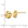 Lex & Lu 14k Yellow Gold Polished Love Knot Post Earrings LAL119168 - 4 - Lex & Lu