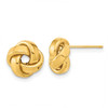 Lex & Lu 14k Yellow Gold Polished Love Knot Post Earrings LAL119171 - Lex & Lu