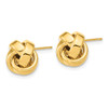 Lex & Lu 14k Yellow Gold Polished Love Knot Post Earrings LAL119208 - 2 - Lex & Lu