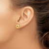 Lex & Lu 14k Yellow Gold Polished Love Knot Post Earrings LAL119208 - 4 - Lex & Lu