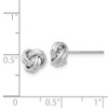 Lex & Lu 14k White Gold Polished Love Knot Post Earrings LAL119285 - 4 - Lex & Lu