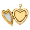 Lex & Lu 14k Yellow Gold 24mm w/Dia. Star Design Ash Holder Heart Locket - 4 - Lex & Lu