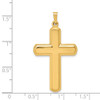 Lex & Lu 14k Yellow Gold Polished Latin Cross Pendant LAL120191 - 4 - Lex & Lu