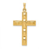 Lex & Lu 14k Yellow Gold Polished Cross Pendant LAL120193 - Lex & Lu