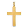 Lex & Lu 14k Yellow Gold Polished Cross Pendant LAL120196 - 3 - Lex & Lu