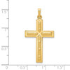 Lex & Lu 14k Yellow Gold Polished Cross Pendant LAL120196 - 4 - Lex & Lu