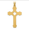 Lex & Lu 14k Yellow Gold Polished Fancy Cross Pendant LAL120212 - 3 - Lex & Lu