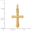 Lex & Lu 14k Yellow Gold Polished Cross Pendant LAL120237 - 4 - Lex & Lu