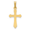 Lex & Lu 14k Yellow Gold Polished Cross Pendant LAL120239 - 3 - Lex & Lu