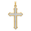 Lex & Lu 14k Yellow Gold Passion Cross Pendant - Lex & Lu