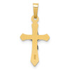 Lex & Lu 14k Two-tone Gold Polished INRI Crucifix Pendant LAL120259 - 3 - Lex & Lu