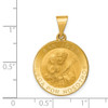 Lex & Lu 14k Yellow Gold & Satin Hollow Spanish St. Joseph Medal Pendant - 4 - Lex & Lu