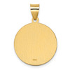 Lex & Lu 14k Yellow Gold Polished & Satin St. Kateri Hollow Medal Pendant - 3 - Lex & Lu