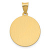 Lex & Lu 14k Yellow Gold Polished & Satin St. Thomas More Hollow Medal Pendant - 3 - Lex & Lu
