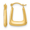 Lex & Lu 14k Yellow Gold Polished Hollow Fancy Hoops - Lex & Lu