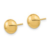 Lex & Lu 14k Yellow Gold Polished Button Post Earrings - 2 - Lex & Lu