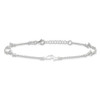 Lex & Lu Sterling Silver Polished Dolphin Anklet 9'' LAL12211 - 4 - Lex & Lu